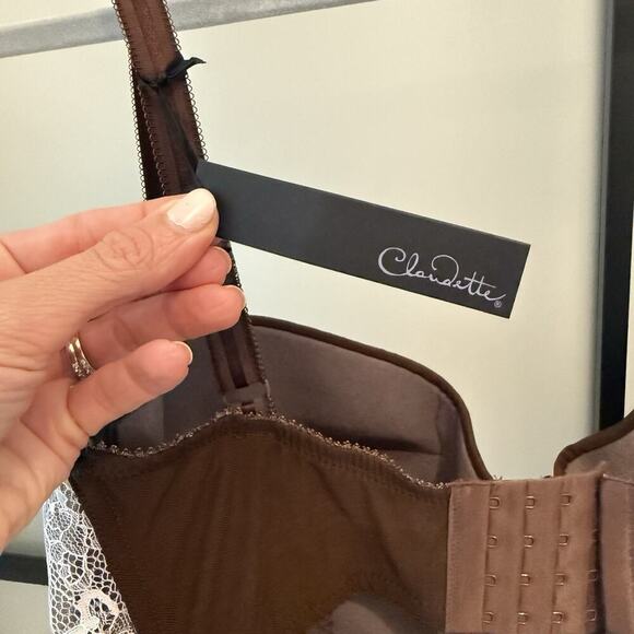 Claudette Longline Balconette Bra Underwire Plus Size Bra 38FF Lingerie New - Picture 11 of 11